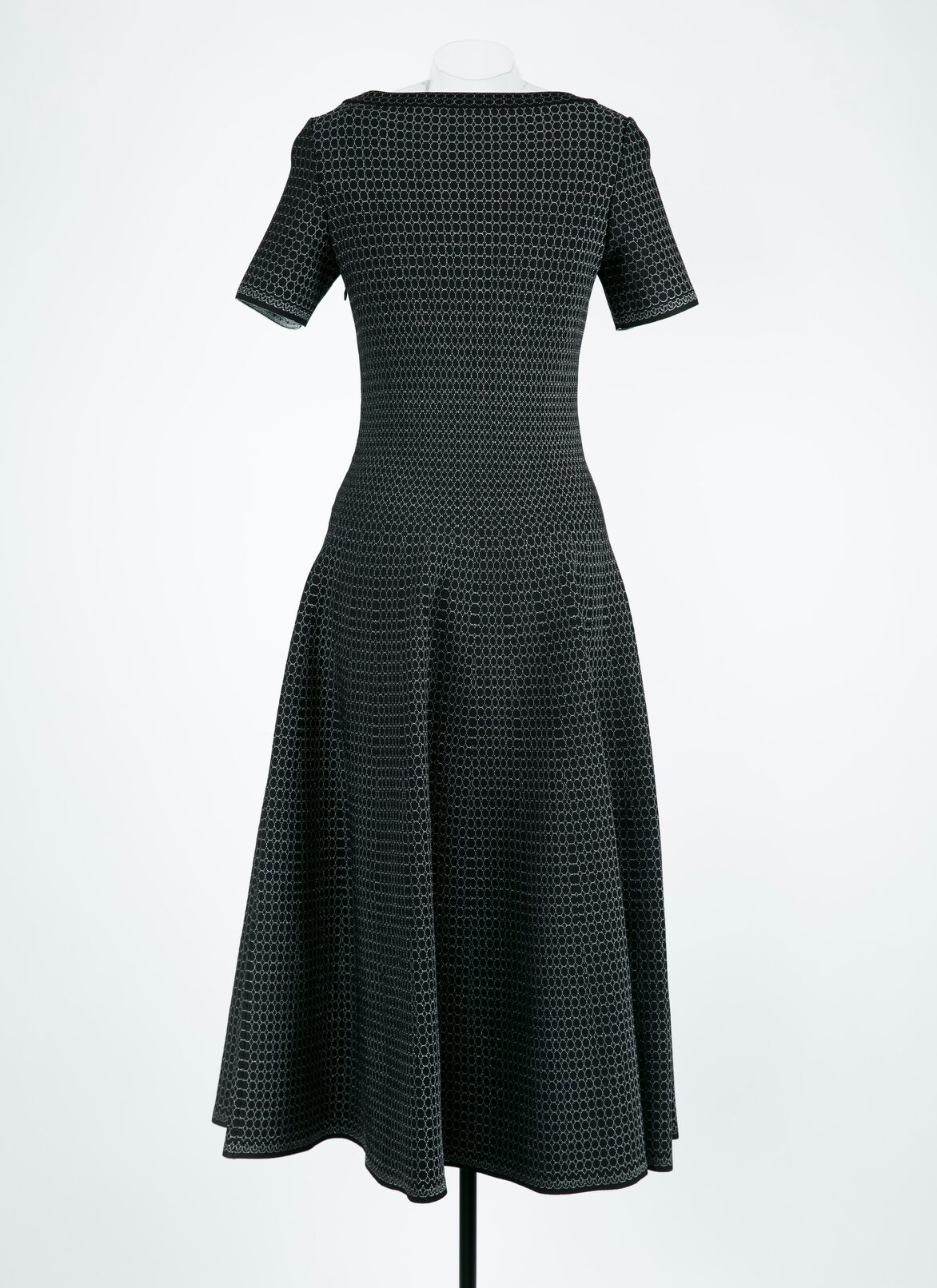 SHORT SLEEVE DRESS REGENCE MINI BLACK ALAÏA BLACK SHORT SLEEVE DRESS REGENCE MINI BLACK